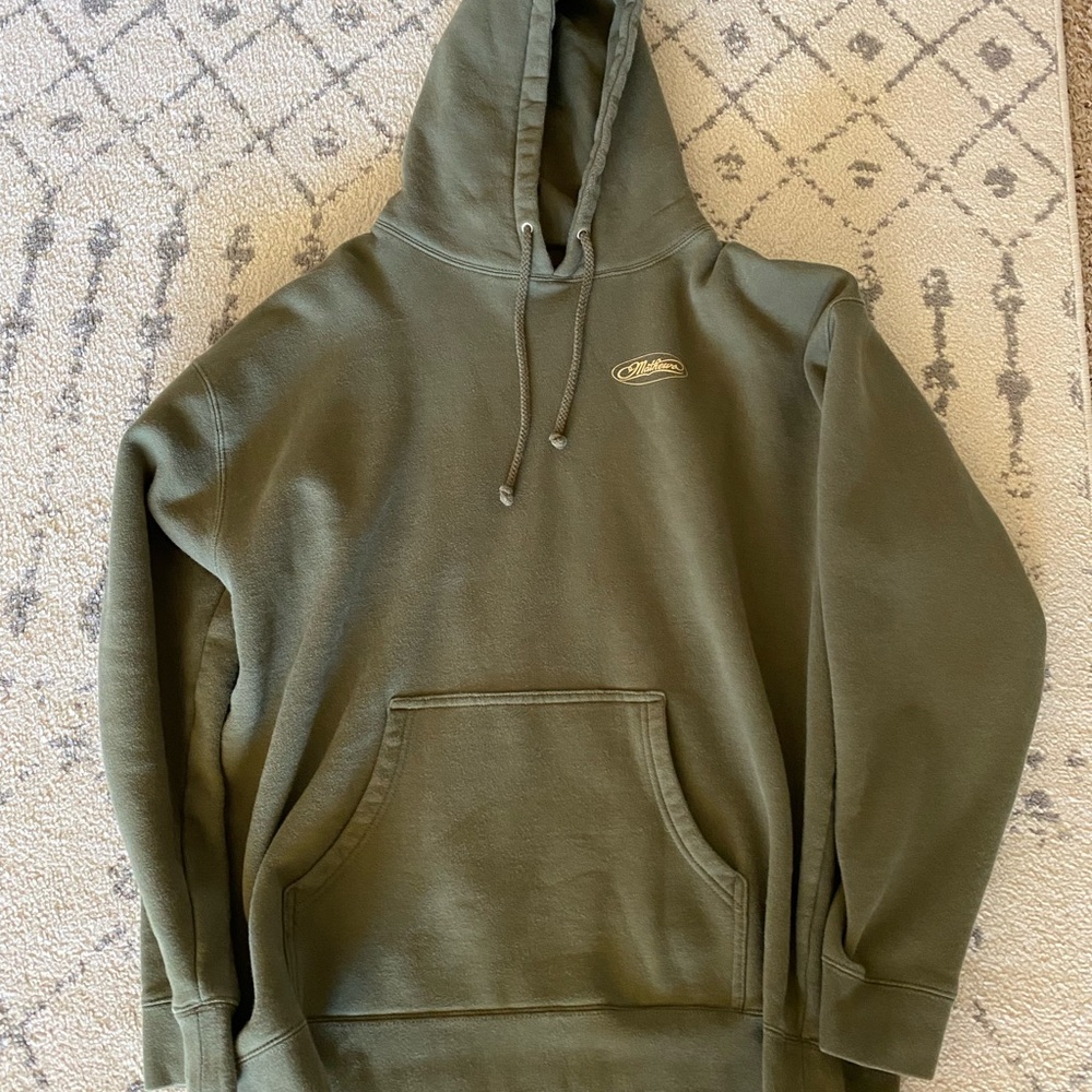 Olive Green Pullover Hoodie